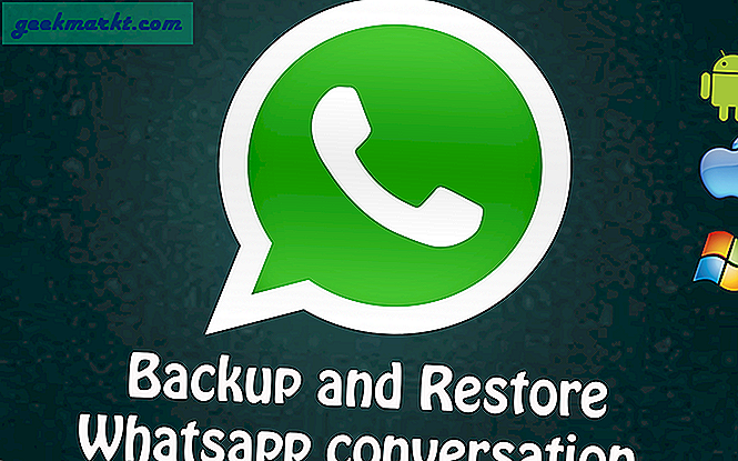 Back-up en herstel per ongeluk WhatsApp-gesprek verwijderen