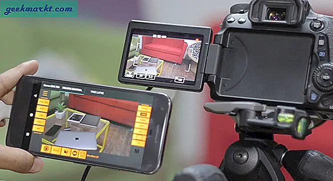 Gebruik Android en iPad als een externe monitor voor uw DSLR