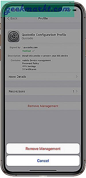 Hoe MDM-profielen van iPhone en iPad te verwijderen
