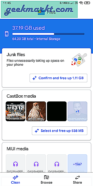 5 beste Android-schonere apps zonder advertenties die echt werken