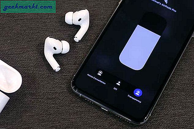 Hoe overschakelen naar de transparantiemodus op AirPods Pro zonder op een knop te drukken?