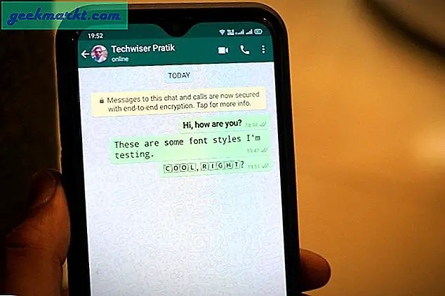 Lettertypen wijzigen in WhatsApp-chats