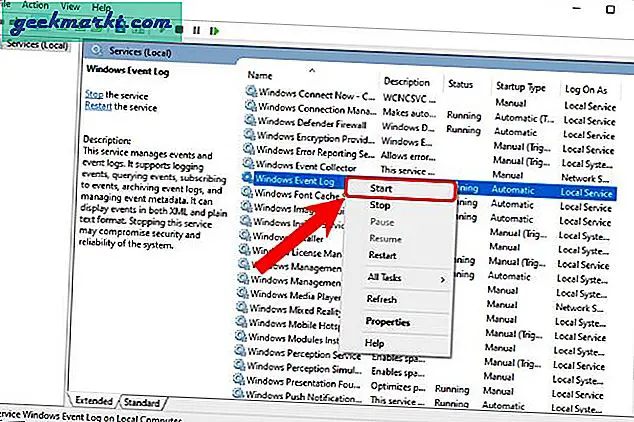 Als u wordt geconfronteerd met de gevreesde Windows-gebeurtenislogboekservice is niet beschikbaar, zijn hier 6 verschillende manieren om het probleem op te lossen.