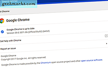 Welke versie van Chrome heb ik?