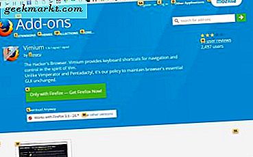 Hoe door websites te bladeren in Google Chrome en Firefox zonder een muis