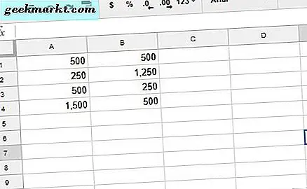 Hoe u formules toepast op gehele kolommen in Google Spreadsheets