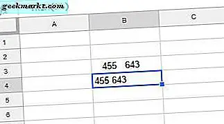 Spaties verwijderen in Google Spreadsheets