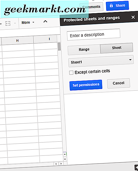 Een formule vergrendelen in Google Spreadsheets