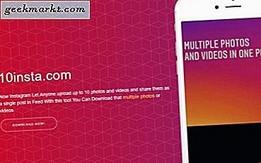 Hoe meerdere foto's tegelijkertijd in Instagram te plaatsen of downloaden