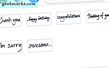 Handgeschreven berichten verwijderen uit de lijst met recente items op de iPhone