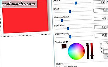 Een slagschaduw toevoegen in Paint.NET