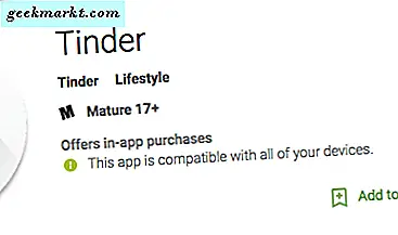 Hoe al uw wedstrijden op Tinder te verwijderen