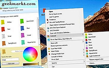 Mapkleuren aanpassen in Windows 10