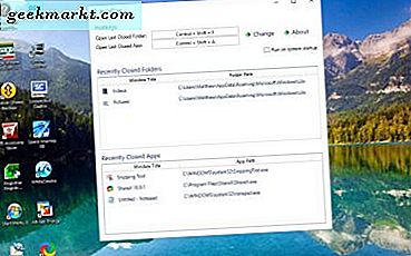 Hoe recent geopende programma's en mappen opnieuw te openen met sneltoetsen