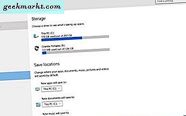 Apps uitvoeren vanaf een extern USB / SD-station in Windows 10