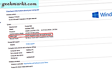 Hoe te controleren of Windows 10 32 of 64 bit is