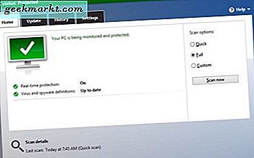 Hoe Windows Defender in Windows 10 uit te schakelen