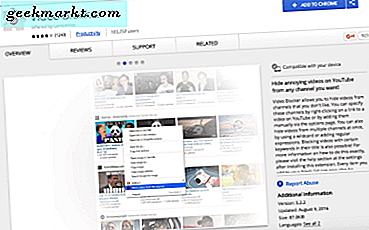 Hoe YouTube-kanalen te blokkeren